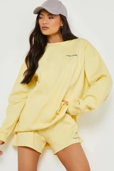 Жіночий світшот boohoo 105347-4 S Жовтий (1053470030)