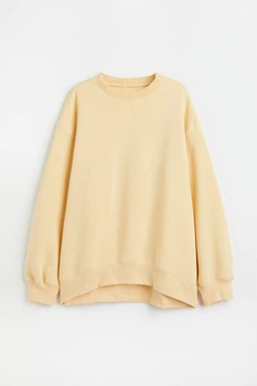 Жіночий світшот H&M 210649-4 XS(160/80) Жовтий (2106490002)
