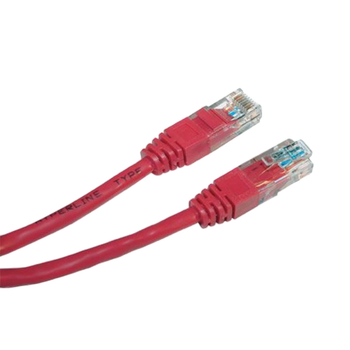 Патч-корд мідний неекранований 0,5м EServer UTP CAT5e PVC Червоний
