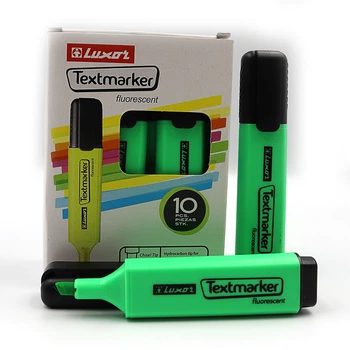 Набор текст-маркеров Luxor Textmarker, 1-4.5 мм, зеленый, 12 шт. в упаковке