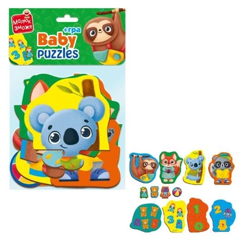 Пазлы макси Vladi Toys Животные. Игрушки, VT1722-27