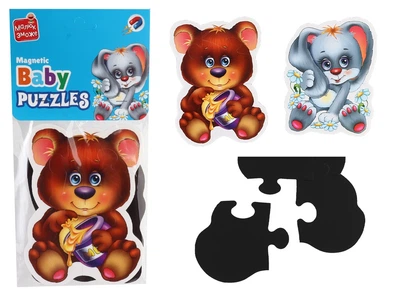 Гра развивающая Vladi Toys магнитные пазлы Малыш сможет Лесные жители (на украинском)