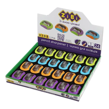 Чинка Car, із контейнером, 1 отвір, пластиковий корпус, KIDS Line, 24 шт.