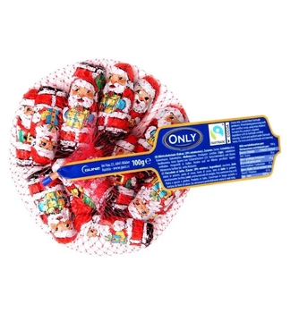 Шоколад молочний Only санта (сіточка) 85 г
