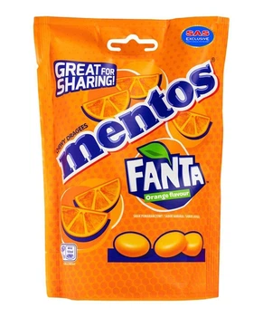 Драже жувальне Mentos Orange Апельсин 160 г