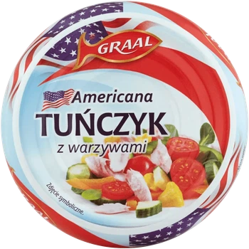 Тунець Graal Americana Tunczyk z warzywami з овочами 280 г