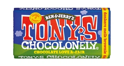 Шоколад темный Tony's Chocolonely Ben & Jerry's Brownie Брауни (42% Какао) 180 г
