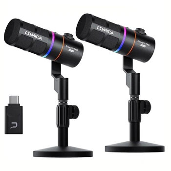 Динамический двойной беспроводной микрофон Comica EJoy D10 Pro (D) Combo