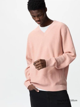 Светр чоловічий Uniqlo 388524548 3XL Рожевий (1159842710)