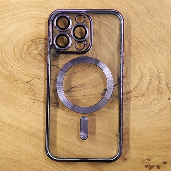 Чехол Chrome case with MagSafe для iPhone 14 Pro Max Purple