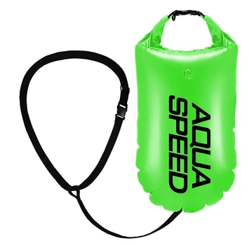 Буй для плавання Aqua Speed Open Water Swim Buoy 61240 салатовий, чорний 17 літрів (540g)