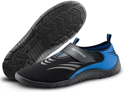 Аквашузы Aqua Speed AQUA SHOE MODEL 27B 7618 черный, серый, синий 46 (642-27B)