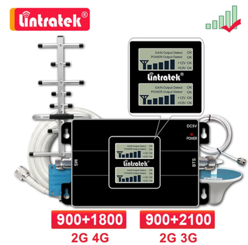 Репитер Lintratek KW17L-GD усилитель сигнала GSM и 4G (900 и 1800 МГц) LTE
