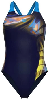 Купальник закрытый для женщин Arena DREAMHLINE SWIMSUIT V BACK темно-синий 38 (008328-760)