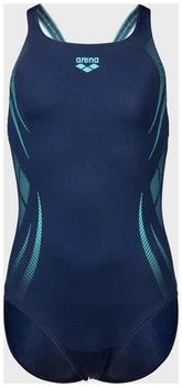 Купальник закритий для дівчат Arena POSEIDONIA SWIMSUIT SWIM PRO B синій дитячий 128 см (009005-780)