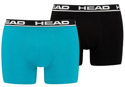 Трусы-боксеры Head BASIC BOXER 2P голубой, черный мужские XL (701202741-021)