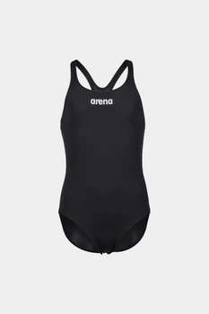 Купальник закрытый для девочек Arena TEAM SWIM PRO SOLID L черный, белый 116 см