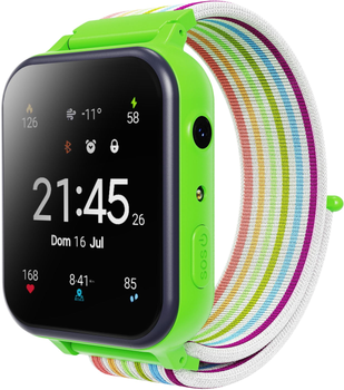 Smartwatch dla dzieci Canyon Alfie KW-37 MP3 Study&Game Green (CNE-KW37GB)