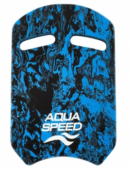 Доска для плавания Aqua Speed SWIRL PULLBUOY 61247 синий, черный 43х28х3,6 (162-10)