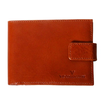 Чоловіче портмоне з натуральної шкіри 91 Newport Vip Collection, коньячне