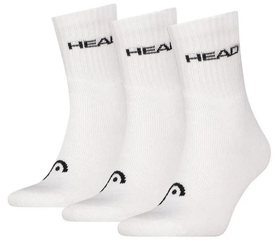 Носки Head ELEMENTS ALL SPORTS SHORT CREW 3P белый мужские 43-46 (701229009-002)