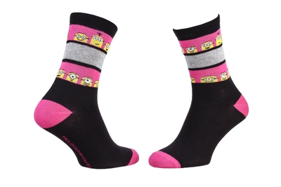 Носки MinionS RAYURES SUR TIGE + Minion черный детские 36-41 (13890131-7)