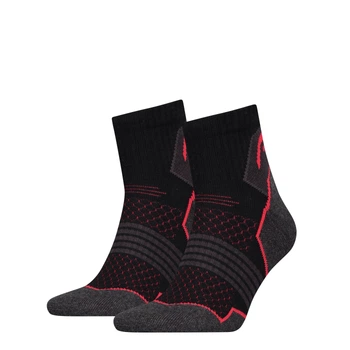 Шкарпетки Head HIKING QUARTER 2PPK UNISEX чорний, червоний унісекс 35-38 (781002001-232)