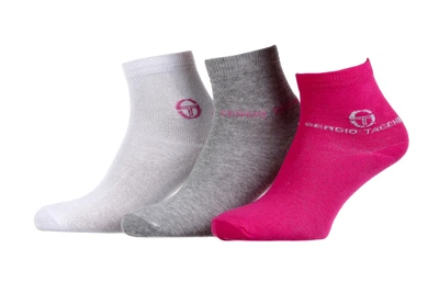 Носки Sergio Tacchini 3-pack белый, розовый, серый женские 36-41 (13896812-2)