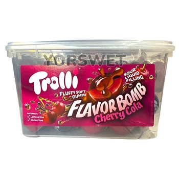 Жувальні цукерки Trolli Cherry Cola вишнева кола 60 шт 1128 г (0142)