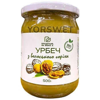 Паста урбеч з волоського горіха Продукція як вона є 500 г (0254)