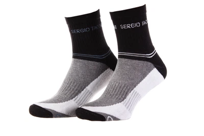 Носки Sergio Tacchini 3-pack черный, серый, белый унисекс 36-40 (13150661-3)