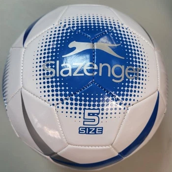 Мяч футбольный Slazenger AC football white/royal blue/silver/black size 5 (307775)