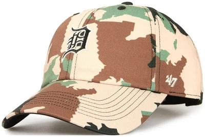 Кепка 47 Brand DETROIT TIGERS DIGITAL STAR бежевый, зеленый, коричневый Унисекс One Size (DGTCU09PTS-BW)
