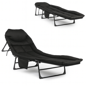 Складная кровать LEOBRO со встроенным матрасом Black (LB-FB-M1-BLK)