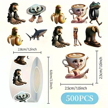 Наклейки TungTungTung Sahur Итальянские мемы – 500 шт
