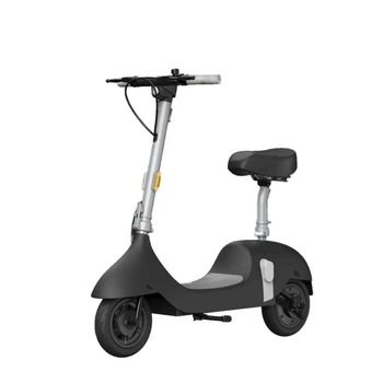 Электросамокат OKAI Ceetle PRO EA10C |для взрослых и подростков до 100 кг, колеса 10", мощность 900W, литиевая батарея 10.4Ah, запас хода до 55 км, максимальная скорость 25 км/ч, угол подъема до 20°, с сиденьем и LED-дисплеем | Черный