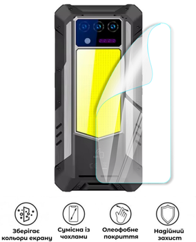 Защитная полиуретановая глянцевая пленка Simple Armor на корпус смартфона Oukitel WP100