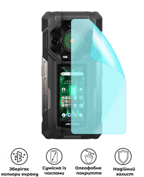 Защитная гидрогелевая глянцевая пленка Grade A на корпус смартфона Ulefone Armor 33 Pro
