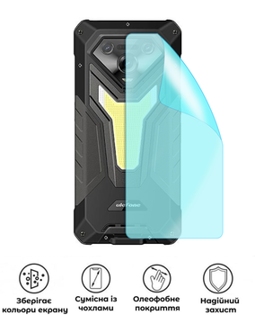 Защитная гидрогелевая глянцевая пленка Grade D на корпус смартфона Ulefone Armor 34 Pro