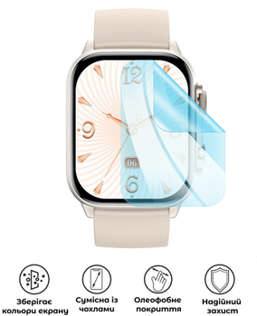 Защитная гидрогелевая глянцевая пленка Grade D на экран часов Gelius Pro Amazwatch Ultra (GP-SW011)
