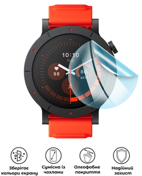 Защитная гидрогелевая глянцевая пленка Grade A на экран часов Nothing CMF Watch 3 Pro