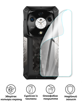 Защитная полиуретановая глянцевая пленка Extreme Armor на корпус смартфона Ulefone Armor 28 Pro