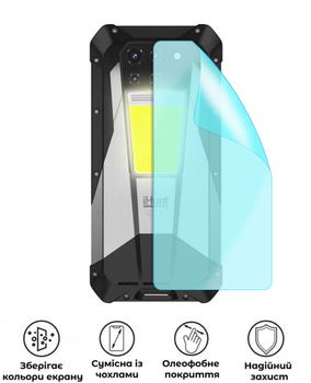 Захисна гідрогелева глянцева плівка Grade C на корпус смартфона iHunt Tank 3 Pro