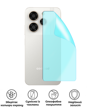 Защитная гидрогелевая глянцевая пленка Grade A на корпус смартфона Coolpad Cool 40