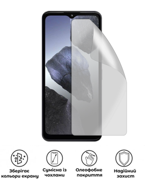 Захисна гідрогелева глянцева плівка Антишпигун на екран смартфона HMD Aura 2