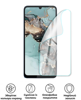 Захисна поліуретанова глянцева плівка Heavy Armor на екран смартфона HTC Wildfire E5 Plus