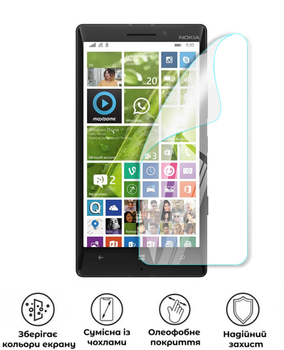 Захисна поліуретанова глянцева плівка Extreme Armor на екран смартфона Nokia Lumia 930