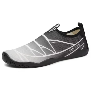 Обувь для пляжа и кораллов аквашузы Diving shoes черные с белым 35 ( 22 см ) 141