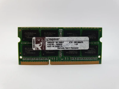Оперативная память для ноутбука SODIMM Kingston DDR3 2Gb 1066MHz PC3-8500S (KTA-MB1066/2G) 11988 Б/У