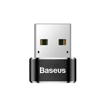 Адаптер Baseus USB Male To Type-C Female Adapter Converter Black CAAOTG-01